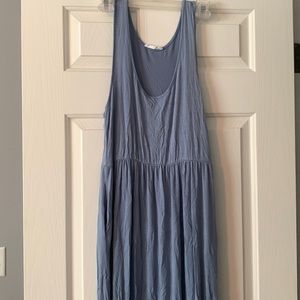 Dusty blue maxi dress